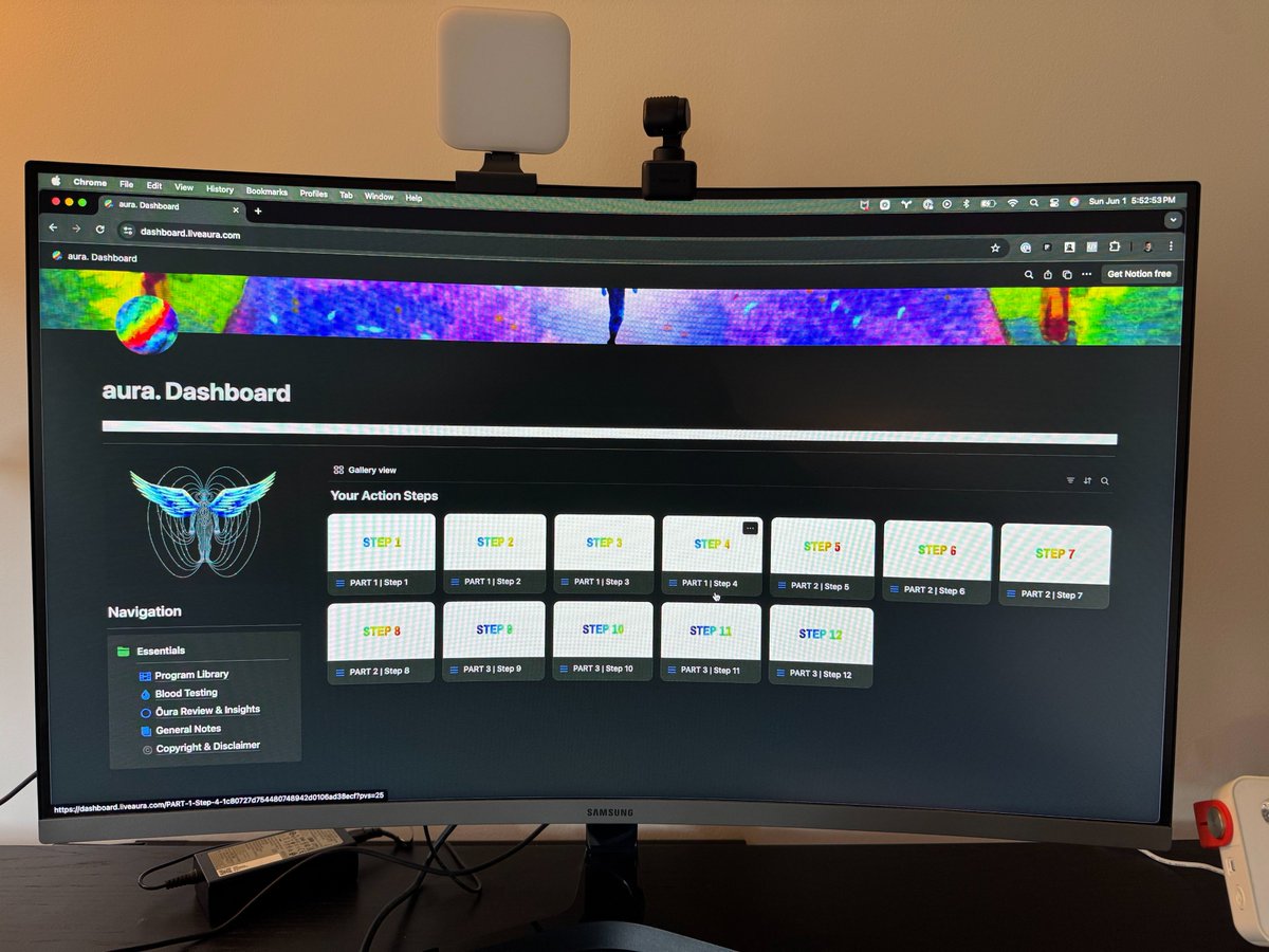 Joined the aura program by <a href="/bensmithlive/">Ben Smith</a> 

12 weeks of a very comprehensive health optimization protocol. 

> liveaura.com/program