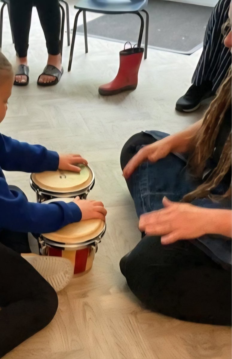 williambooth_'s tweet photo. What a great time the children and parents from The Base (our enhanced provision) had during our visit from Rainbow Stripes. They explored the instruments, experimented with the sounds they made and had a good sing-along too!
#includeothers
#experiencelife https://t.co/WOCGKlhZ1U