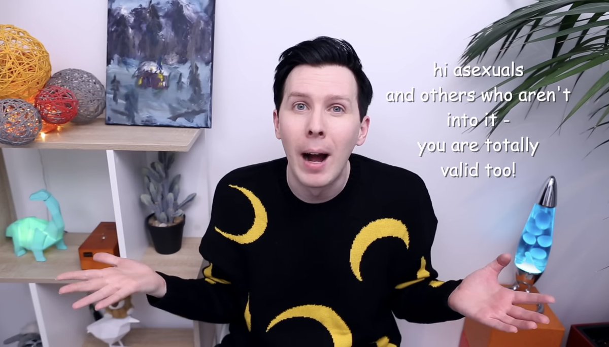 spongebobinof's tweet photo. As someone who has really struggled to accept my identity as an asexual person, knowing that Dan and Phil are so accepting of asexuality brings me so much comfort :’) https://t.co/9HNFJkmcX8