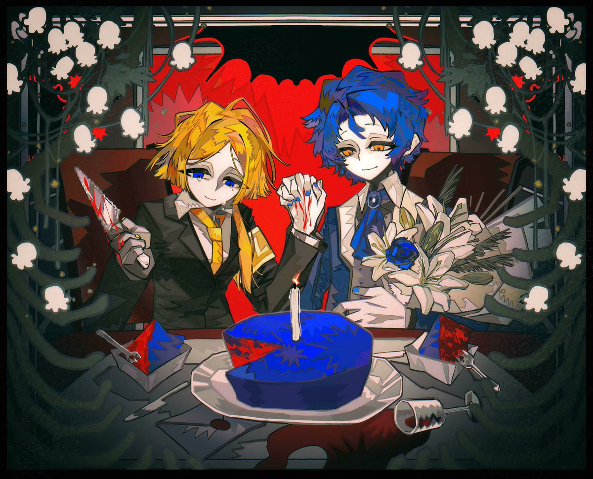 scissors_1108's tweet image. 💙🧡for my lover☕️🍊