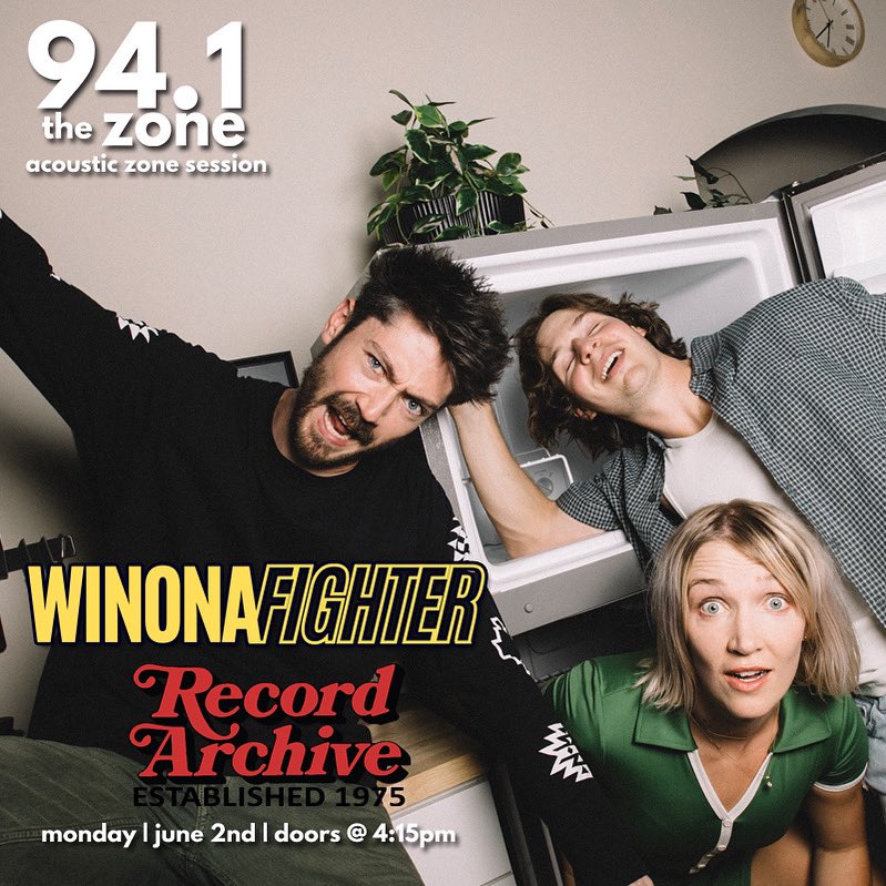 WINONA FIGHTER (@winonafighter) on Twitter photo ROCHESTER, NY we are playing an “acoustic” zone session TOMORROW for our friends at <a href="/941thezone/">94.1 - The Zone</a> x <a href="/recordarchive/">Record Archive</a> .. free. first come first serve. be there. ROCHESTER, NY we are playing an “acoustic” zone session TOMORROW for our friends at <a href="/941thezone/">94.1 - The Zone</a> x <a href="/recordarchive/">Record Archive</a> .. free. first come first serve. be there.