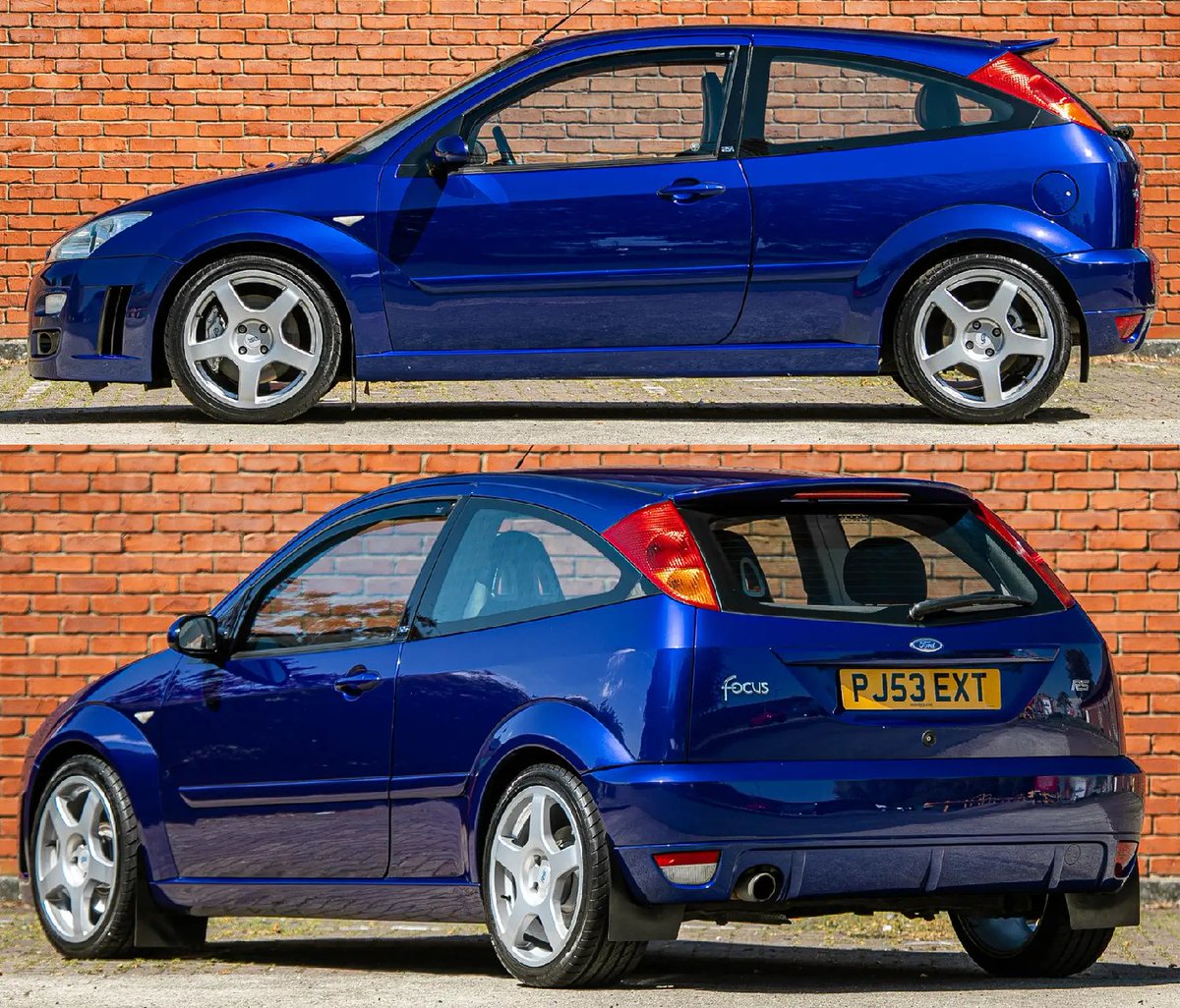 UltimativCars's tweet photo. #CSWD2025

The 1st #Ford #Focus #RS|#FocusRS (2002/03) was made in only 4.501 units: 2.354 LHDs &amp; 2.147 RHDs.

This 2003 #RHD unit in #Imperial-#blue #pearl in perfect condition, but very good driven w/ 101,374 mls on the clock, was estimated at £15-18k to be sold at £12,500.

😍 https://t.co/XIId4V7FeY