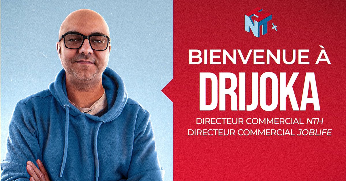 NTH (@nth_france) on Twitter photo L’équipe s’agrandit ! 🥳
Nous avons le plaisir d’accueillir <a href="/Drijoka/">Sebastien "Drijoka" CHENAF</a> en tant que Directeur Commercial NTH 🎯
Il prendra en main les sponsoring JOBLIFE : Un renfort clé pour accompagner notre croissance 👀
Bienvenue dans l’équipe, tu verras qu’il fait bon vivre chez NTH ! 🤝😄 L’équipe s’agrandit ! 🥳
Nous avons le plaisir d’accueillir <a href="/Drijoka/">Sebastien "Drijoka" CHENAF</a> en tant que Directeur Commercial NTH 🎯
Il prendra en main les sponsoring JOBLIFE : Un renfort clé pour accompagner notre croissance 👀
Bienvenue dans l’équipe, tu verras qu’il fait bon vivre chez NTH ! 🤝😄
