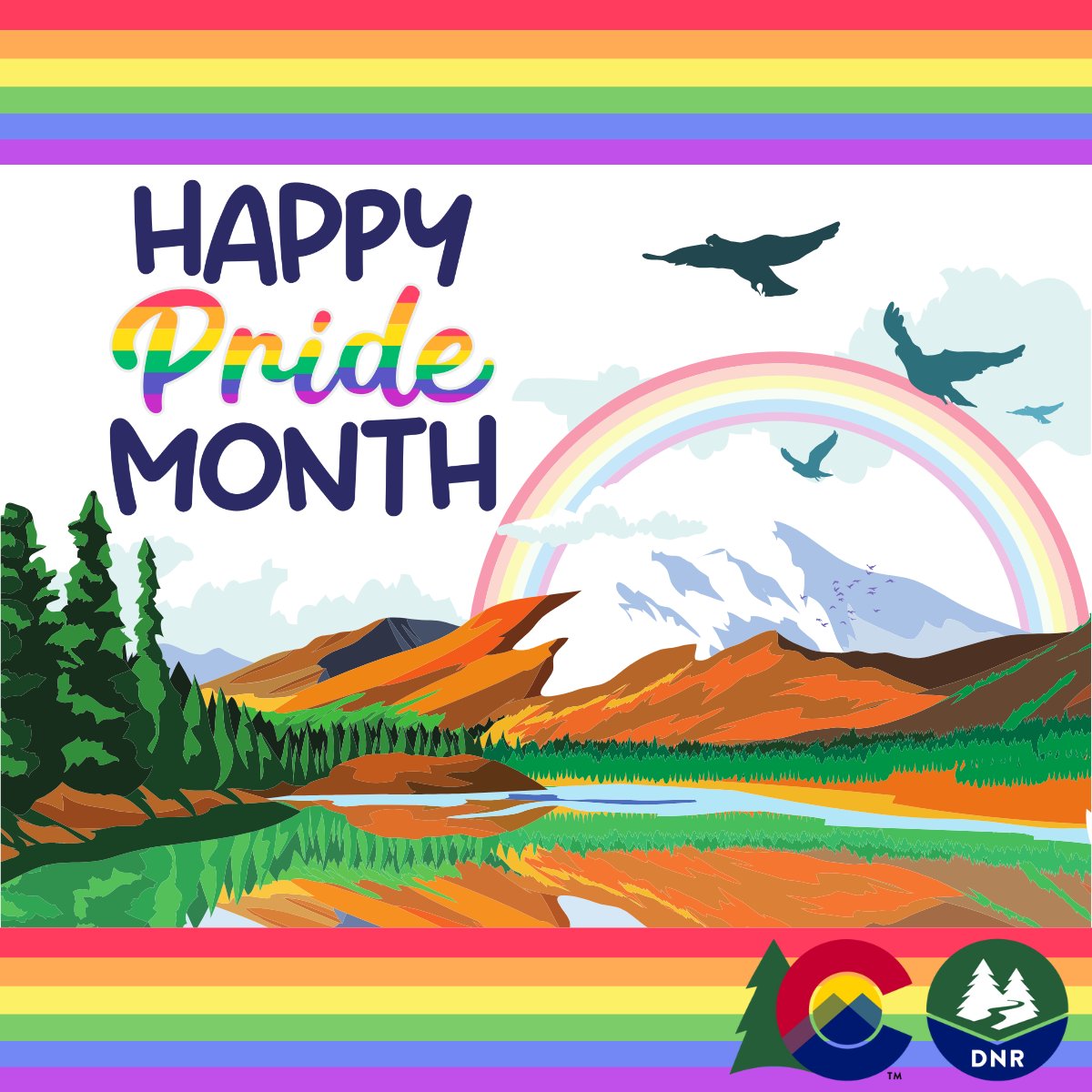 Pride is as diverse as the Colorado landscape. 🌈 We are proud to support all expressions of love, just as we protect the diversity of our natural spaces. #PrideMonth2025
