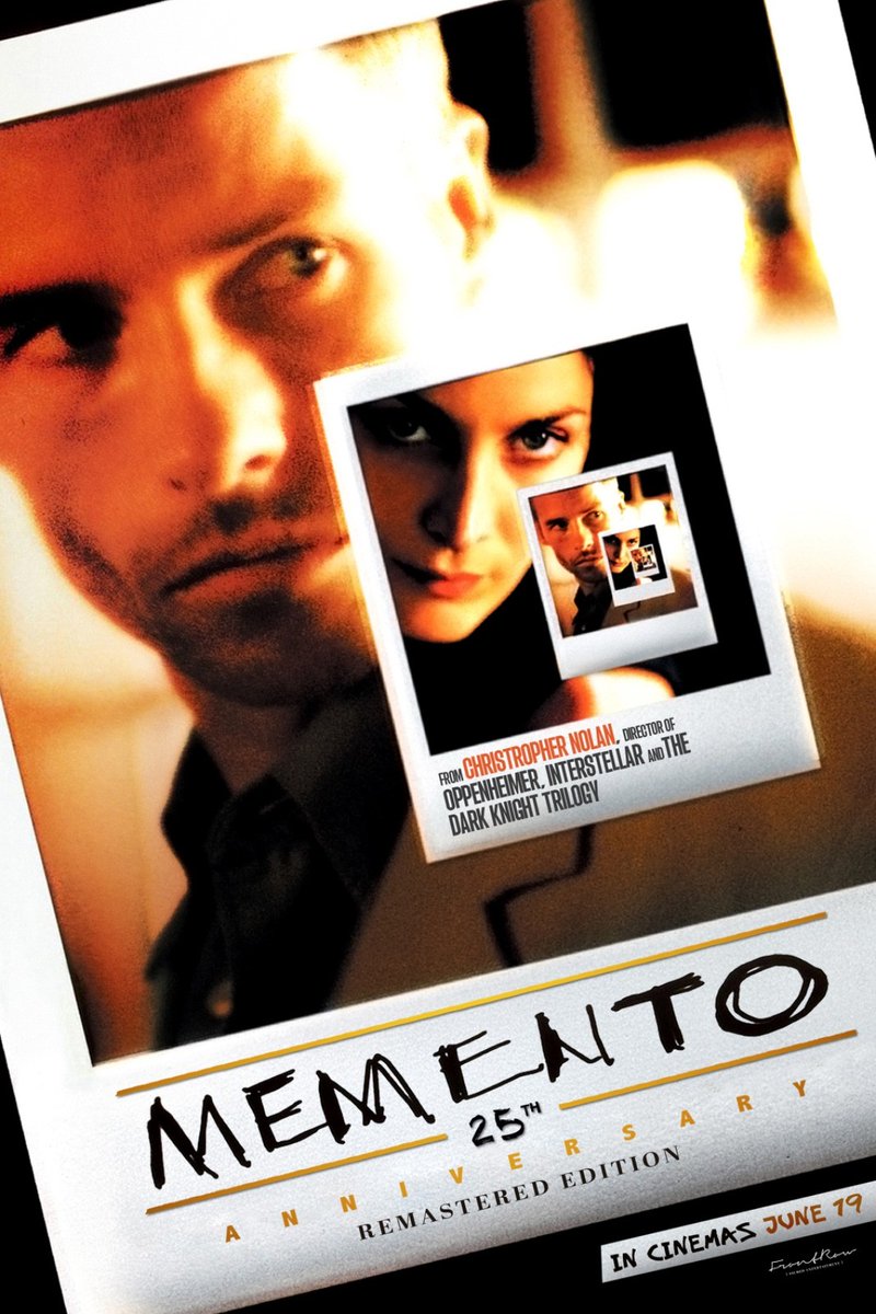 تحفة نولان الأولى…
فيلم #Memento العمل اللي رسّخ عبقريته راح يرجع يعرض قريبًا على شاشات #ڤوكس_سينما 🍿🎥