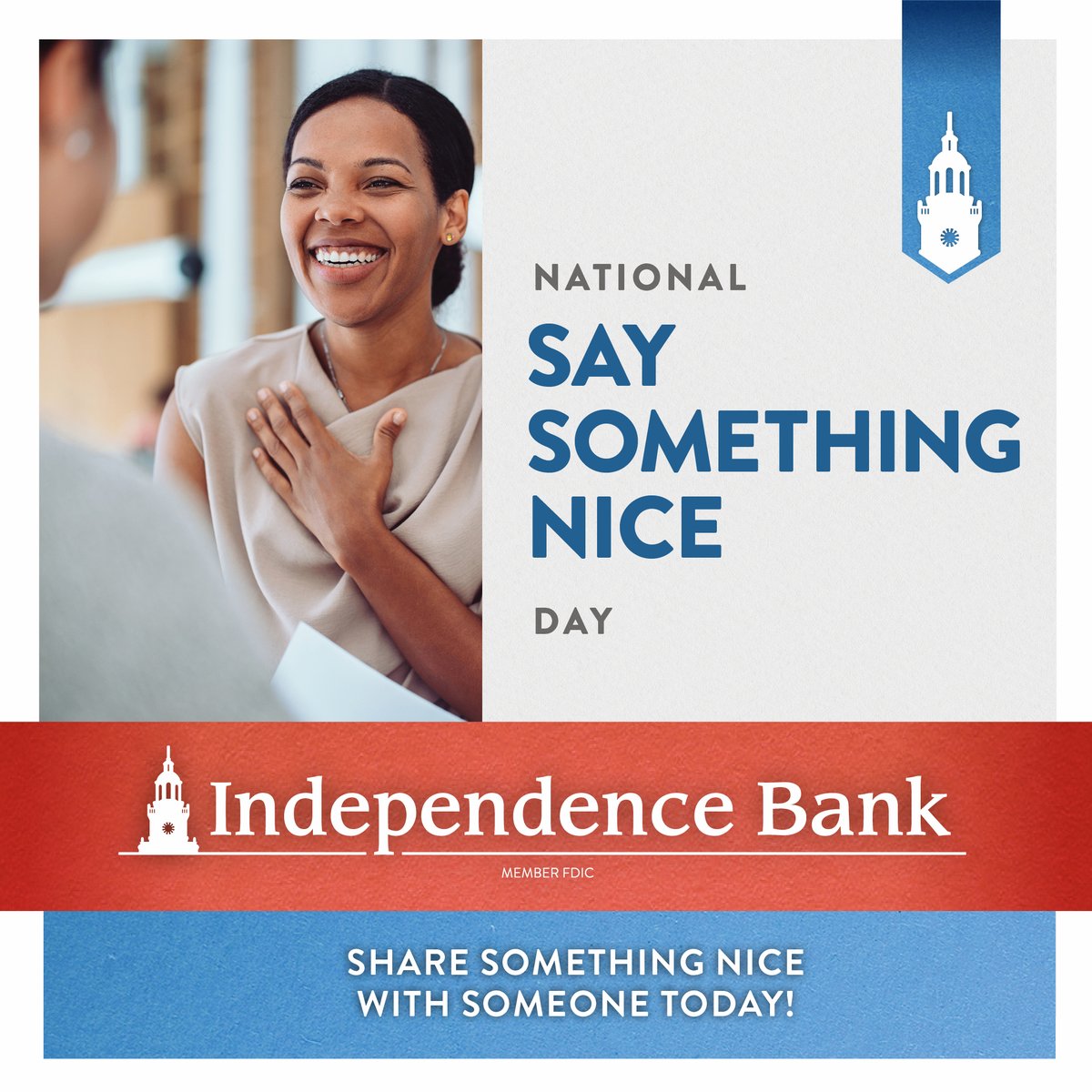 It's National Say Something Nice Day, so let's fill the day with positivity! We're grateful for the wonderful people who make our communities special, all across Kentucky. Take a moment to share something nice with someone today!