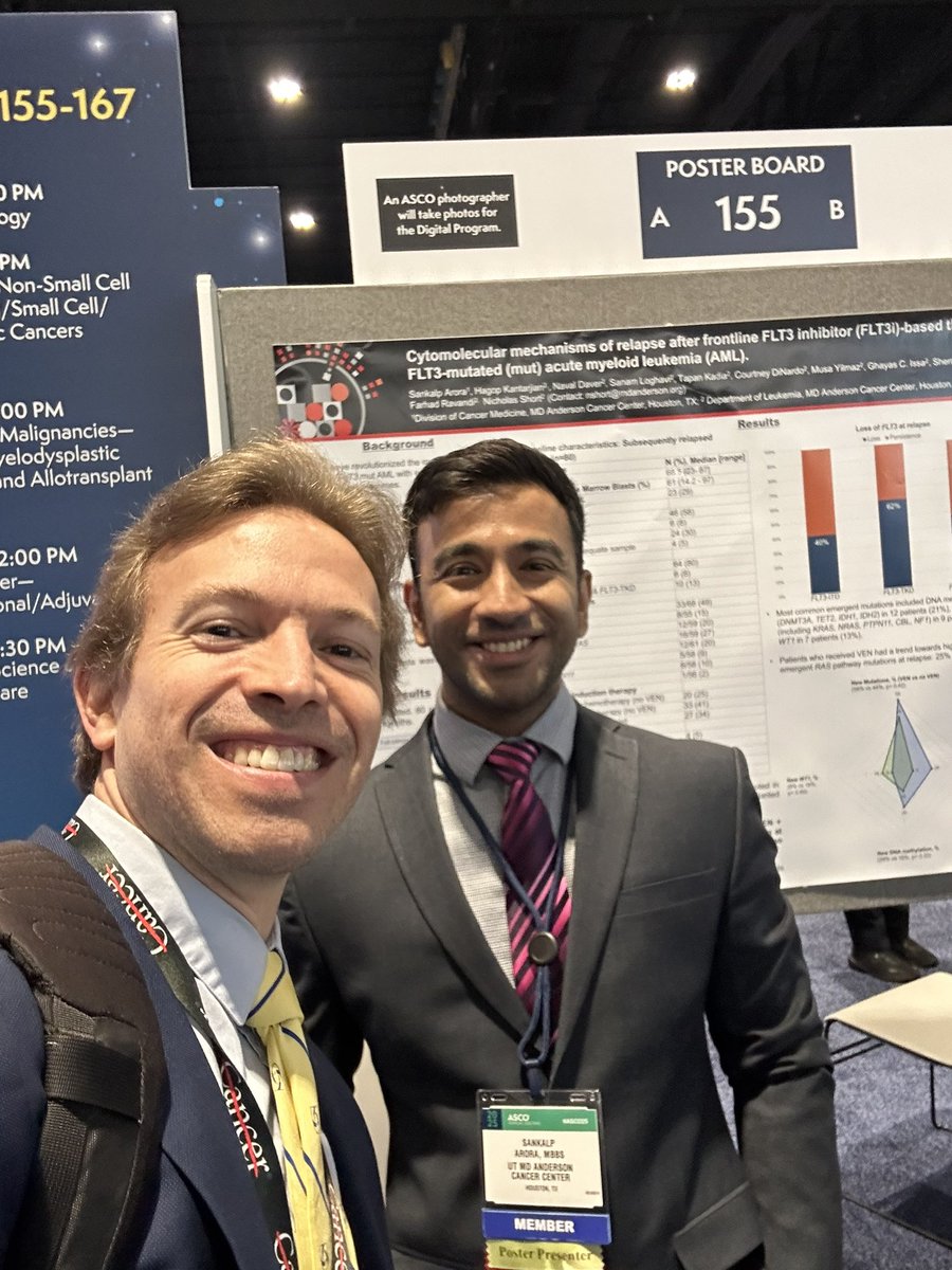 Ryan Denu, MD, PhD (@ryandenu) on Twitter photo Come check out <a href="/sankalparoramd/">Sankalp Arora, MD</a> presenting on mechanisms of relapse after FLT3 inhibitor treatment in AML
<a href="/MDAndersonNews/">MD Anderson Cancer Center</a> #endcancer #ASCO2025 Come check out <a href="/sankalparoramd/">Sankalp Arora, MD</a> presenting on mechanisms of relapse after FLT3 inhibitor treatment in AML
<a href="/MDAndersonNews/">MD Anderson Cancer Center</a> #endcancer #ASCO2025