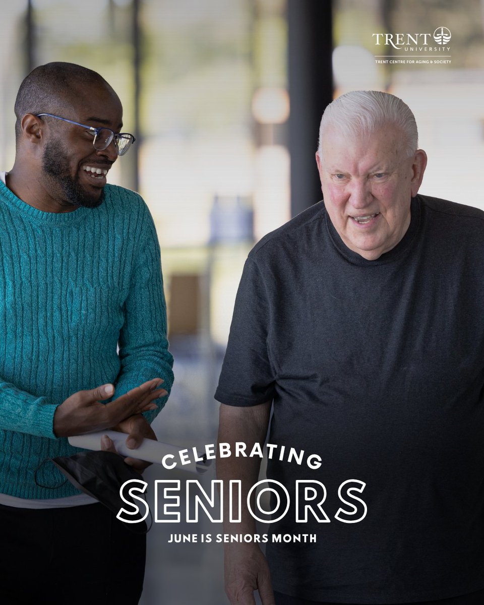#DYK June is #SeniorsMonth in Ontario? #TrentU continues to be dedicated to fostering meaningful dialogue that challenges entrenched ideas about aging, old age and older people.  
trentu.ca/aging