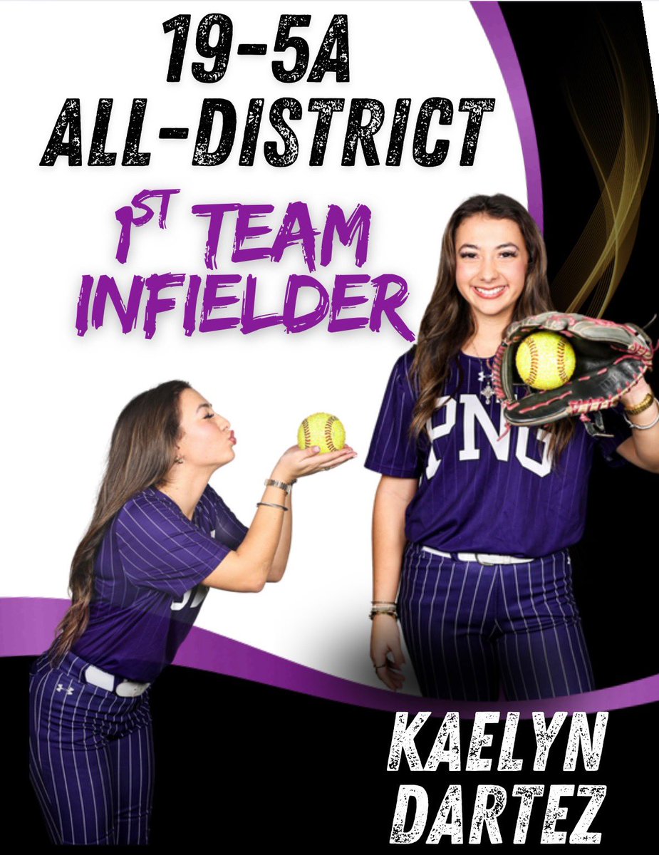 SoftballPng's tweet photo. Congratulations to the following 11 athletes on their All-District awards! 👏🏻💜 https://t.co/l6NLDNkXLd