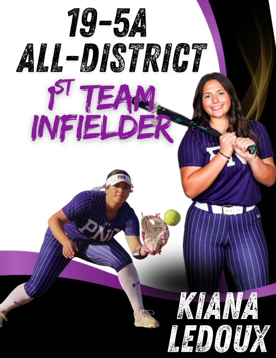 SoftballPng's tweet photo. Congratulations to the following 11 athletes on their All-District awards! 👏🏻💜 https://t.co/l6NLDNkXLd