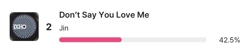 DVT_DB7's tweet photo. 🚨 FINAL 24 HOURS🚨

Final day to take the lead❗️

Cast your votes for “Don’t Say You Love Me” on M Countdown Pre Voting!

❌ NO BROADCAST POINTS

Gap : -10.5% 🚨

🗳️ Vote on the Mnet Plus App
📱 5 votes per account, per device
📅 June 2 , 11:59pm KST

https://t.co/aHK1ZszErN https://t.co/OP0yLdddQg