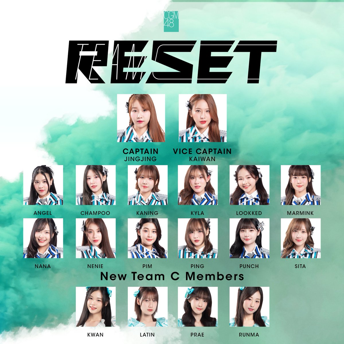 Congratulations!

[ Team Announcement ]
CGM48 Team C

Promoted Members:
#KwanCGM48 #LatinCGM48
#PraeCGM48 #RunmaCGM48

#CGM48TeamC
#CGM48