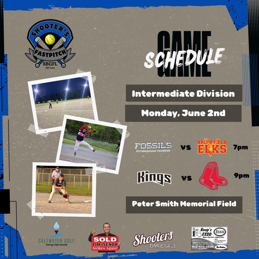 The SBGFL regular season gets underway tomorrow night as the Intermediate Division gets things going in Lantz!
Come on out and check out some great Fastpitch action.