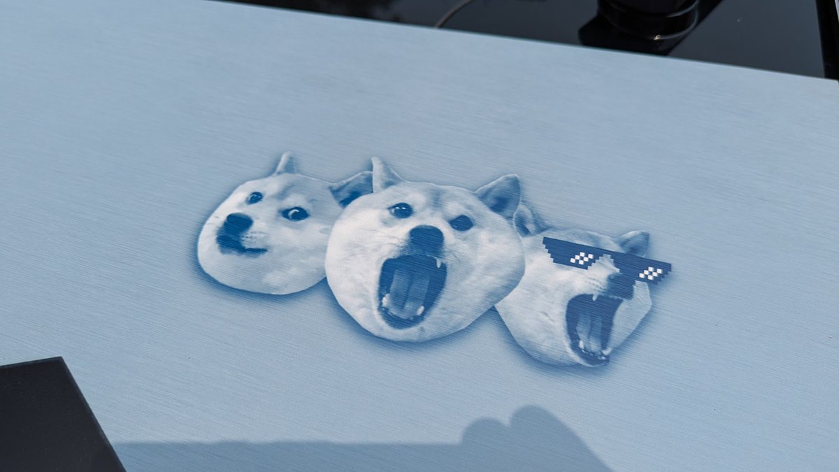 ZacMannes's tweet photo. Some of the details really came out fantastic!
📐🐶🐶🐶#Fluffy
#S618 w/ #Lego Benny
🚀 w/ #DOGE 👨🚀#Starman
& The laser etched #StockWaves https://t.co/PiLoGNS34i
