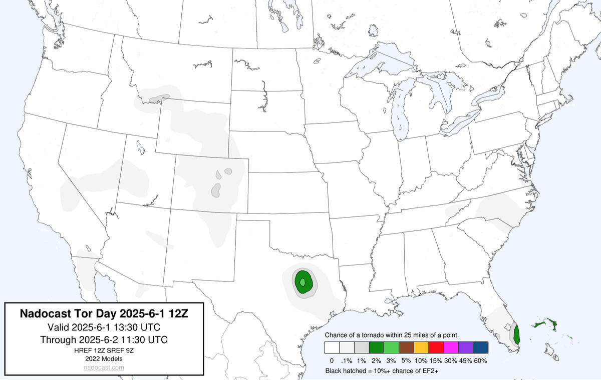 12Z Day Tornado Forecast (New New 2022 Models)