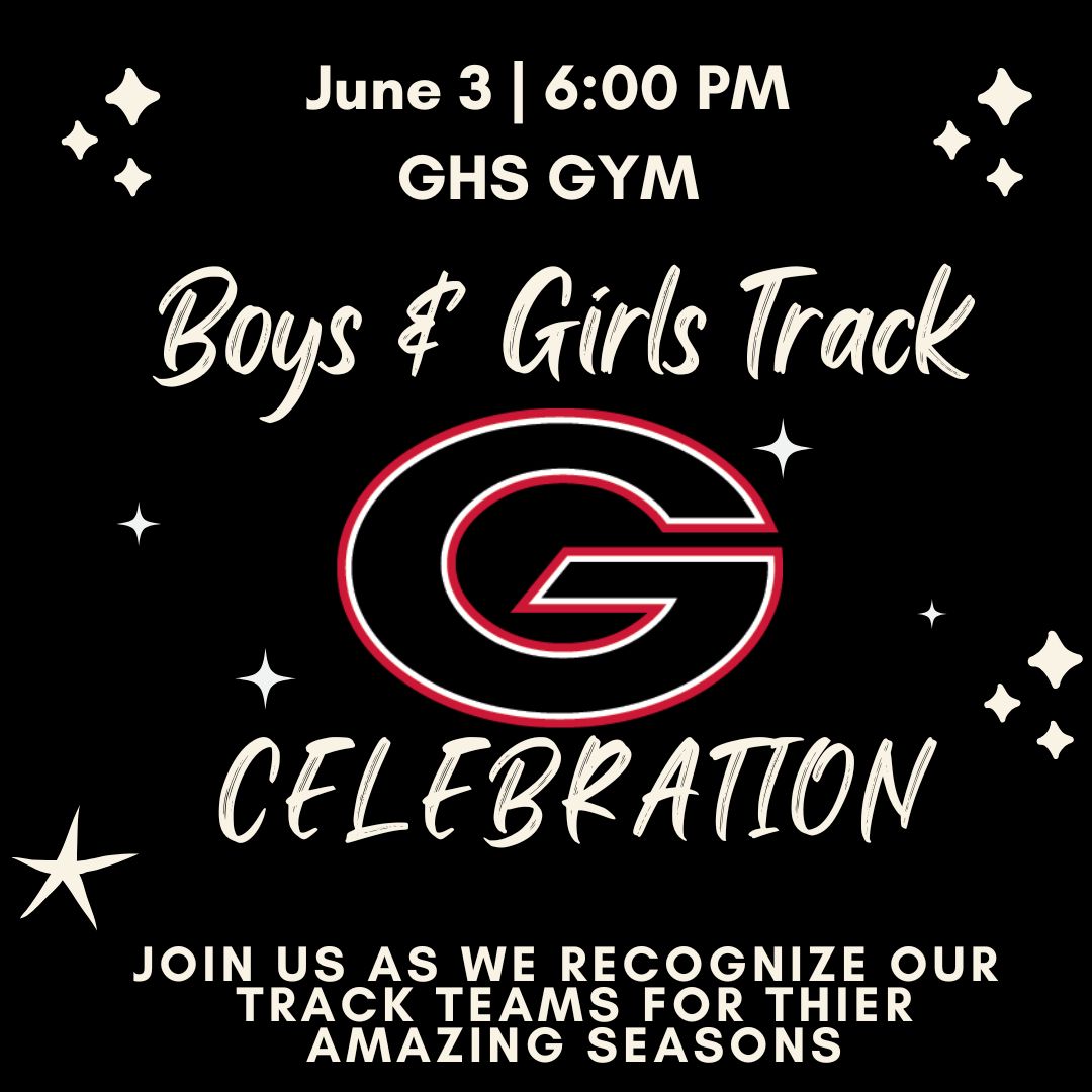 Please join us on Tuesday night at 6 PM as we celebrate our boys and girls track teams. We will have a short program followed by opportunities for families to take pictures with the trophies.