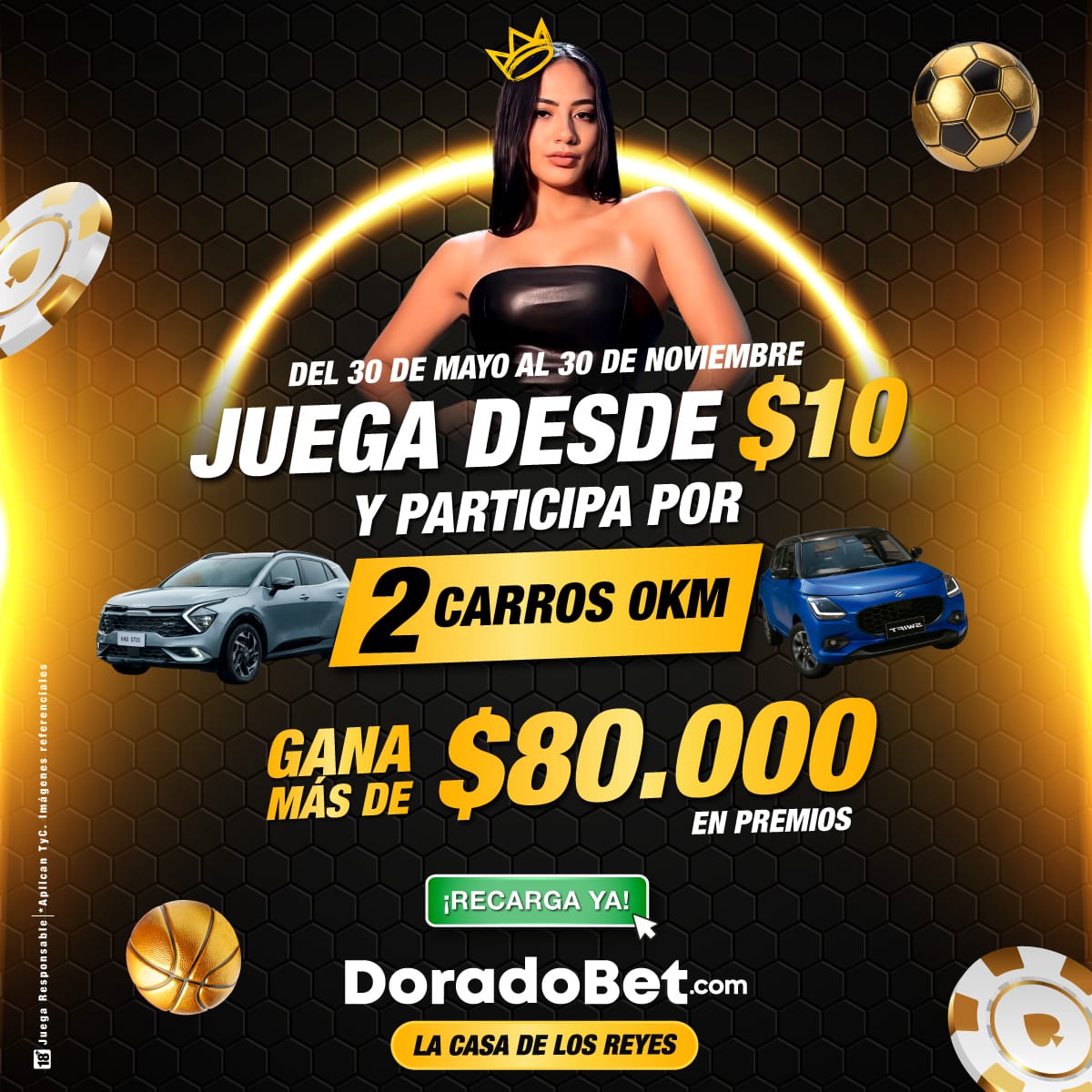 DoradoBetEcu's tweet photo. Llega el sorteo MÁS GRANDE DE TODOS 🤑🤑🤑

🙌 CON TODO EL POWER 💥 

Grandes premios, diversión garantizada en la Casa de los Reyes🤩 

👑Participa jugando desde $10 en pronósticos o casino. 

#ConTodoElPower #LaCasaDeLosReyes #DoradoBetEcuador https://t.co/glcMpj8PgE