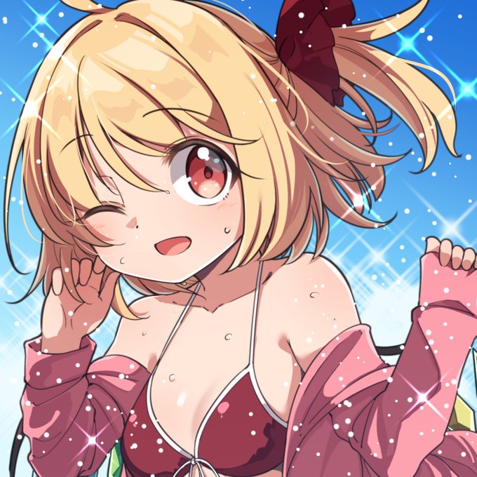 おはフランちゃん!!
水遊びしてる水着フランちゃんです!

このイラストは名華祭でアクキーになります! 