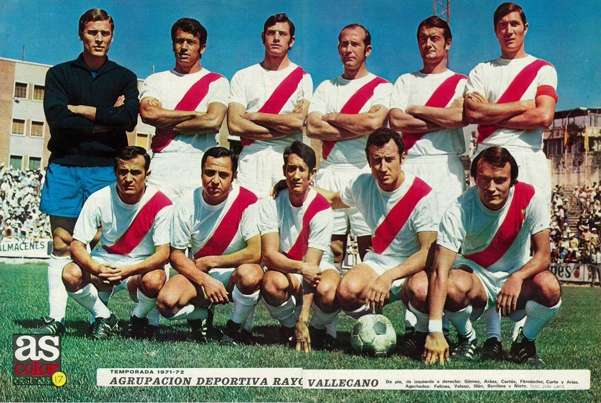 juan_cebo's tweet photo. Reportaje con entrevista a Pedro Roiz, presidente, poster y plantilla del @RayoVallecano, publicado en la revista #AsColor, el 14 de Septiembre de 1971. @ismael7786. https://t.co/UekyfdrkDm
