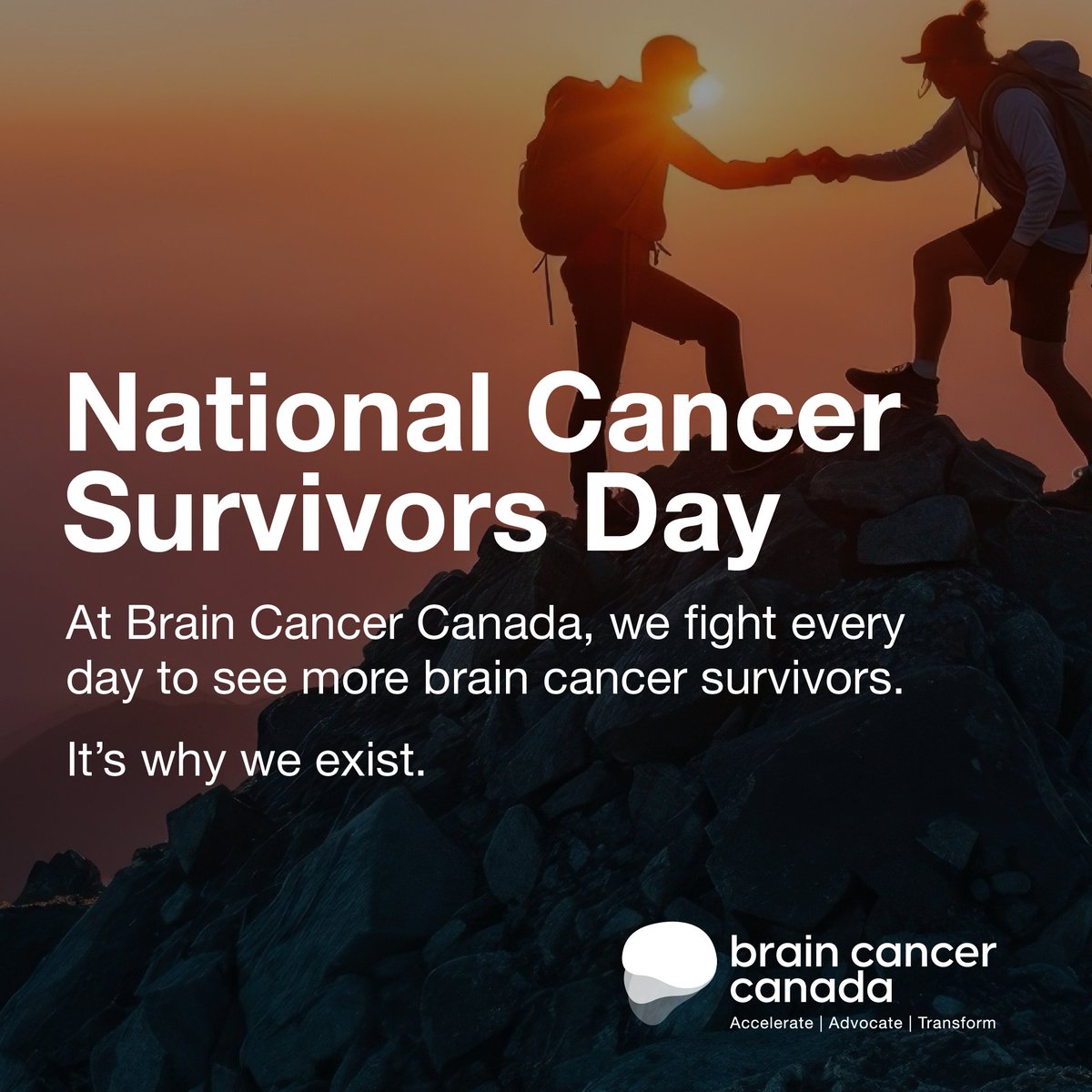 braincancercan's tweet image. Today is National Cancer Survivors Day!
Today, we celebrate the strength, resilience, and hope of cancer survivors everywhere.
Thanks to years of research, many cancers that were once considered lethal are now treatable or even curable. Sadly, brain cancer has not yet reached…