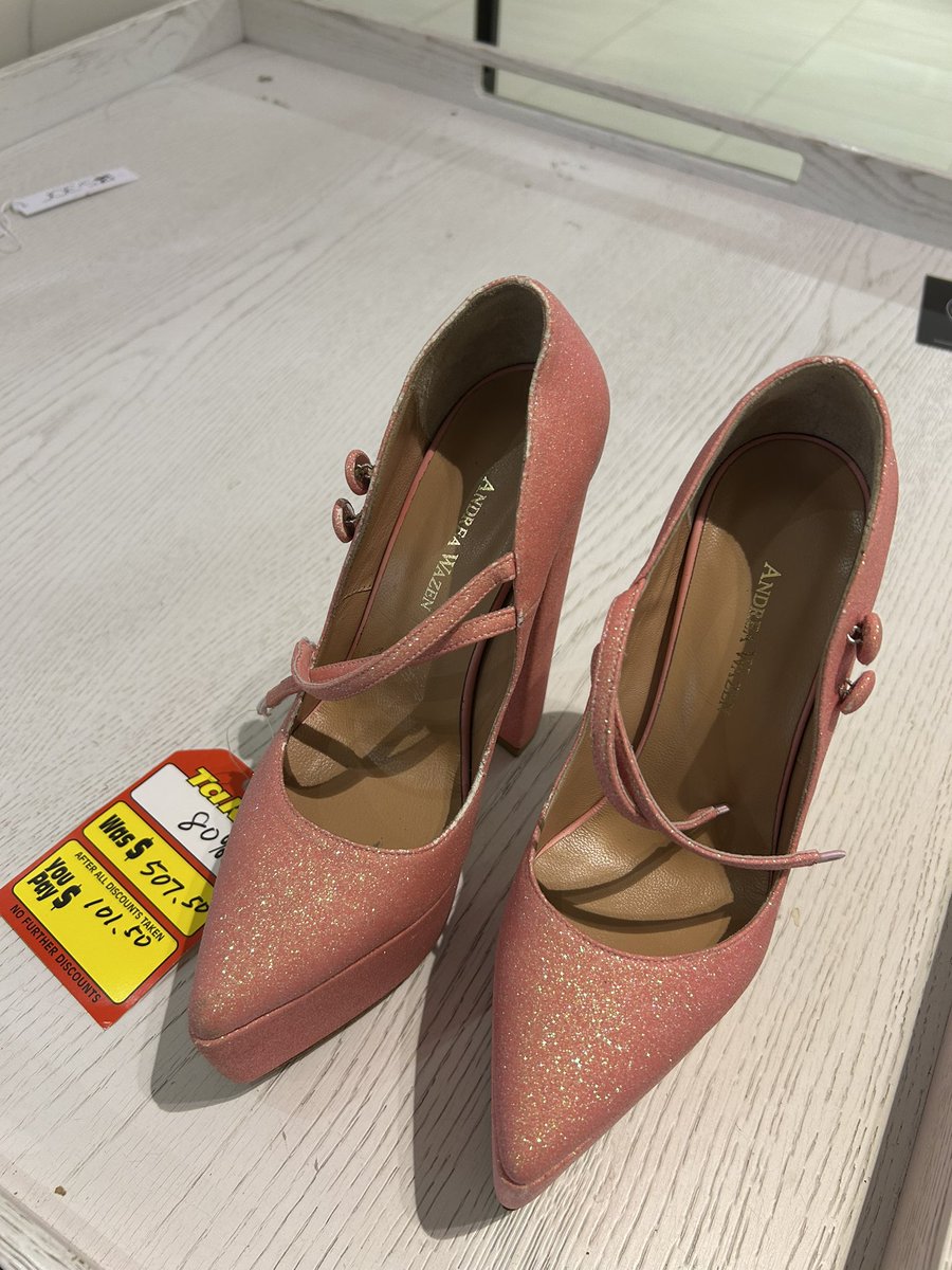 Looks like this is the last pair of shoes on the shelf at the Bay at Queen and Yonge