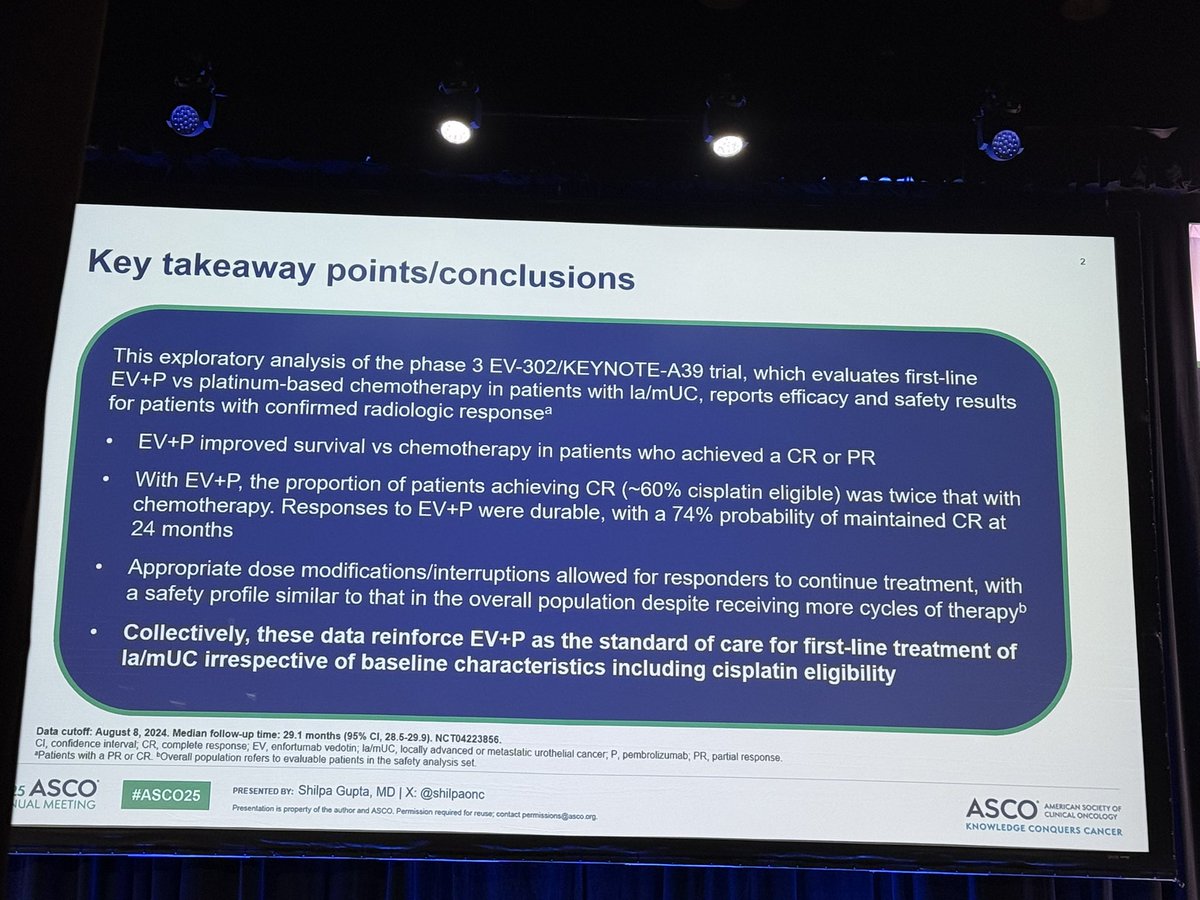 Andrea Necchi (@andreanecchi) on Twitter photo The one and only <a href="/shilpaonc/">Shilpa Gupta</a> rocks the stage as usual with subgroup analyses of #EV302 Excellent and lively presentation with you at the Oral Abstract session! <a href="/ASCO/">ASCO</a> #ASCO25 The one and only <a href="/shilpaonc/">Shilpa Gupta</a> rocks the stage as usual with subgroup analyses of #EV302 Excellent and lively presentation with you at the Oral Abstract session! <a href="/ASCO/">ASCO</a> #ASCO25