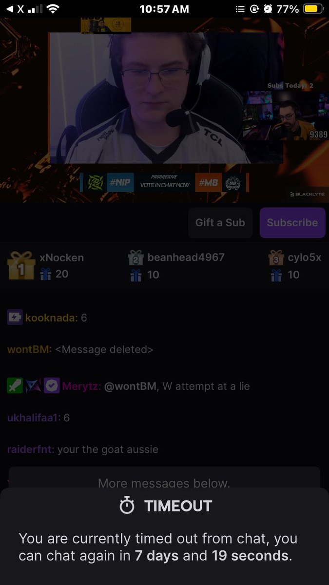 yoloz8us's tweet photo. @merytz ill make sure your account is banned by the end of this week, you time me out for no reason i didn’t break a single rule in his livestream other people was spamming stuff and you didn’t time them out you’re a racist that’s the reason you time me out i’ll make sure @Twitch knows https://t.co/ihOMLGCVIq