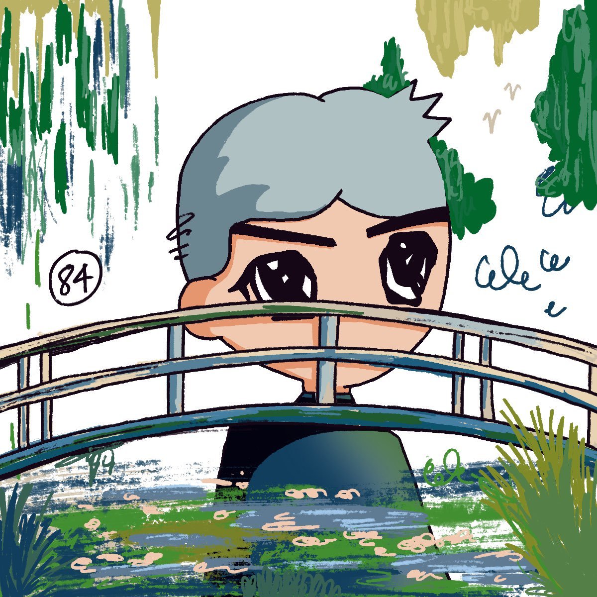 Market conditions aren't very important when you're collecting art 

<a href="/boywithnolegs/">NO LEGS</a> thank you for the invite and the opportunity to get this beautiful Apostle inspired by Claude Monet's Waterlilies piece🖼️