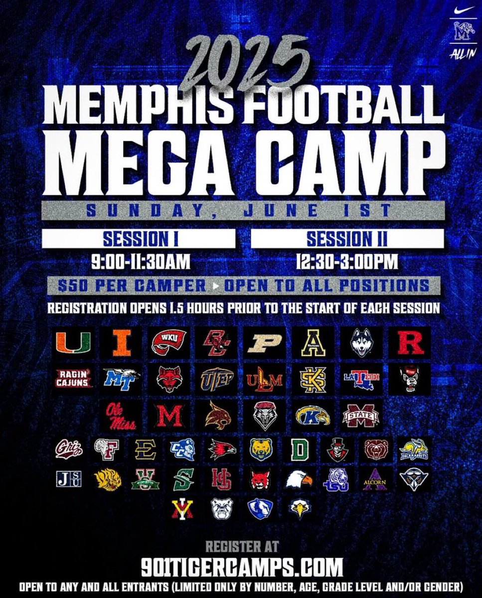 _jayyjones14's tweet image. I will be attending the Memphis Mega Camp this evening!