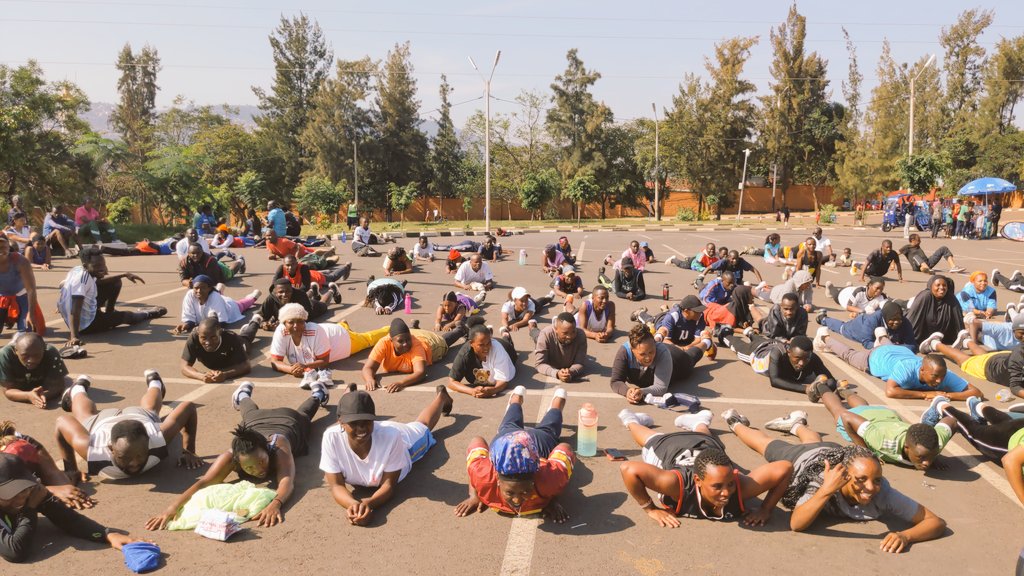 MThePsychActor's tweet photo. Today we Joined fellow Rwandans at Kigali Pele Stadium for #CarFreeDay 🏃‍♂️🧠
An amazing moment promoting physical &amp; mental well-being.
Leaders &amp; citizens stood together for a healthier Rwanda.
Let’s keep moving — for our bodies &amp; our minds!
👉https://t.co/0RIhbzEYEI
#M250TVFilms https://t.co/iToAqE9Uh1