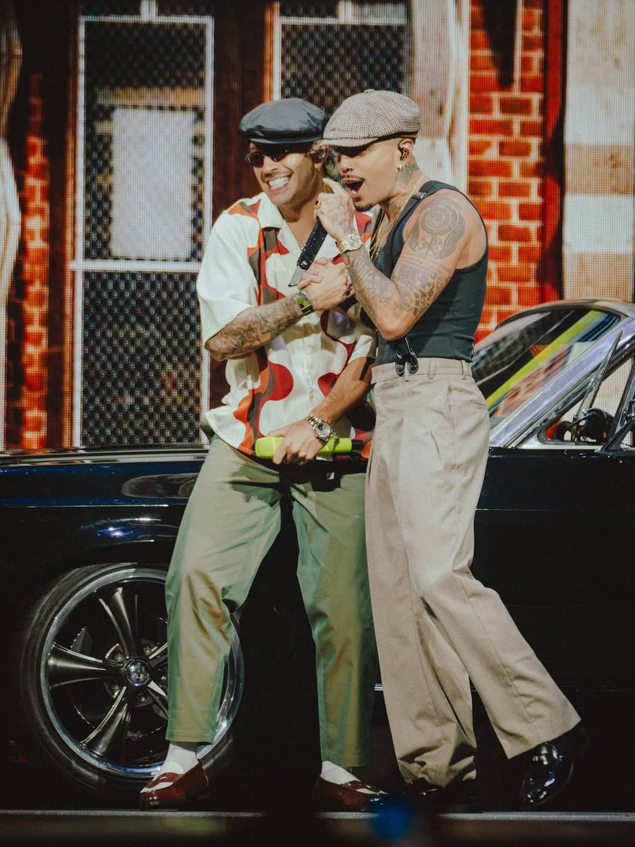 Feid junto a Rauw Alejandro.