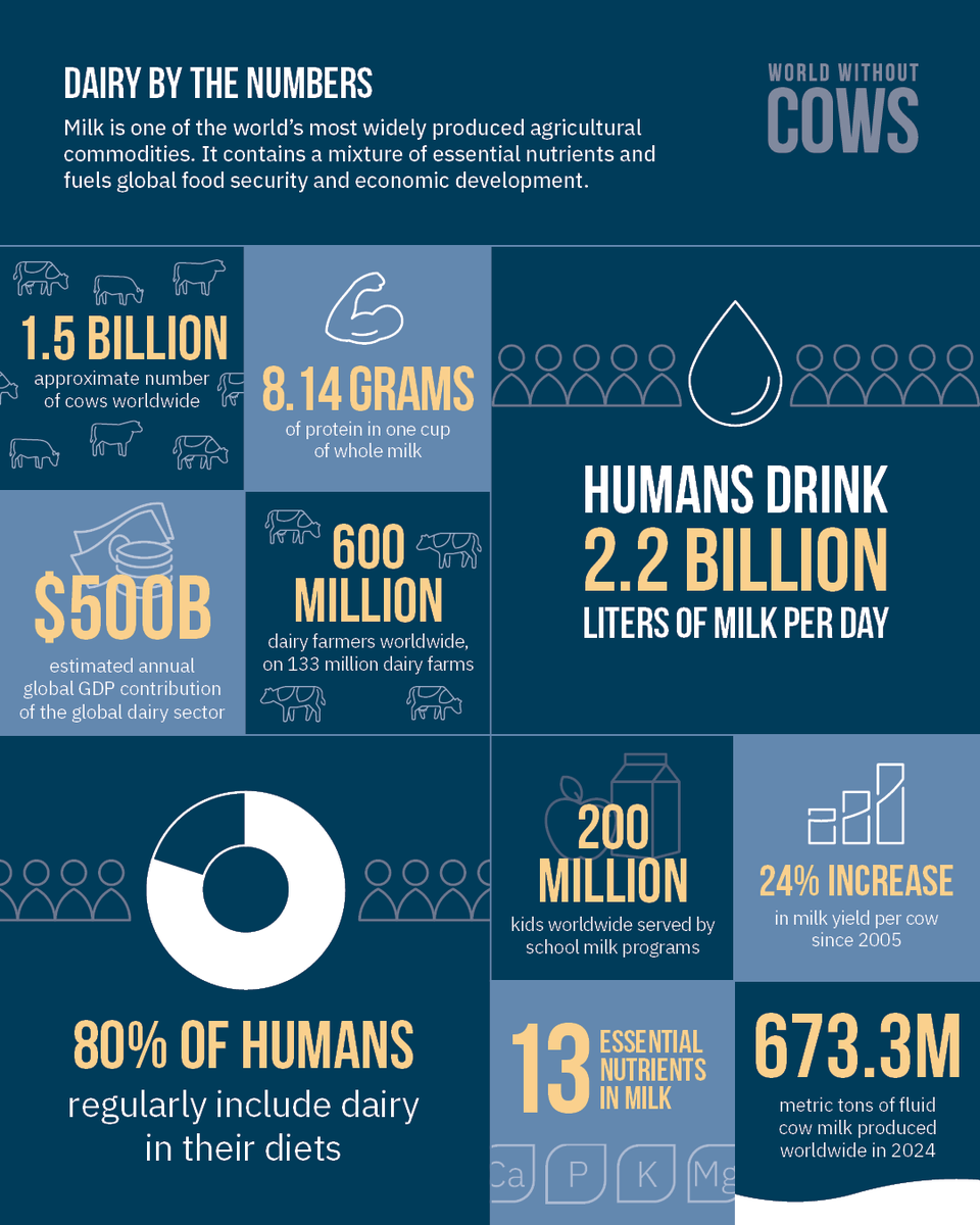 Alltech (@alltech) on Twitter photo What would we be missing in a #WorldWithoutCows? 🐄 This #WorldMilkDay — and throughout #DairyMonth — <a href="/worldwithoutcow/">World Without Cows</a> is diving into the facts, figures and stories behind dairy’s impact. Follow along and explore more here: hubs.ly/Q03q46z70. 🥛 What would we be missing in a #WorldWithoutCows? 🐄 This #WorldMilkDay — and throughout #DairyMonth — <a href="/worldwithoutcow/">World Without Cows</a> is diving into the facts, figures and stories behind dairy’s impact. Follow along and explore more here: hubs.ly/Q03q46z70. 🥛