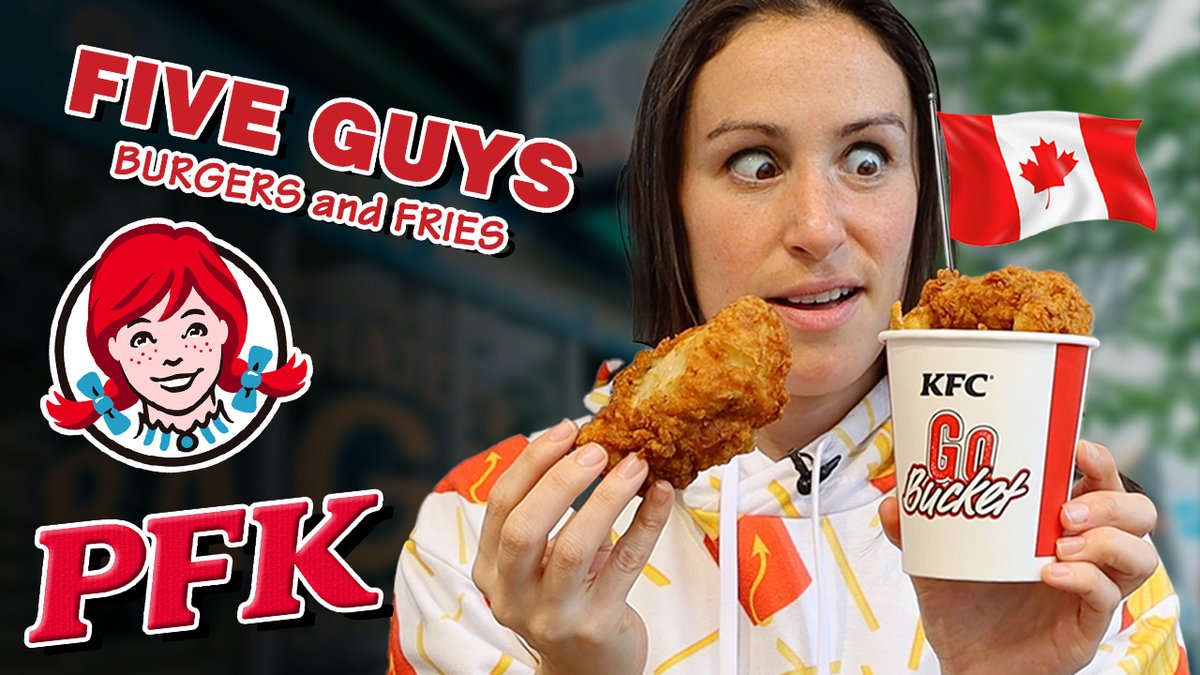 New video!!  American Tries American Chains In Canada 🇨🇦 Feat. Five Guys, KFC, &amp; Wendy's youtu.be/glqJzMqEz24?si…