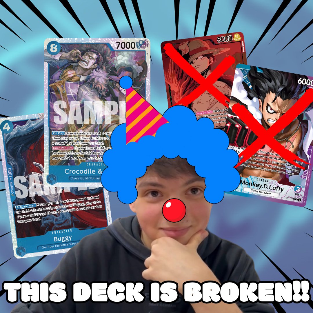 TestingHillTCG's tweet photo. Ciao pirates🏴☠💙
Today we're bringing you the gameplay and analysis of Buggy with the new ST cards against two of the most represented deck in the courrent format and in op11🔥
Link ➡️ https://t.co/0nCTYAjhdc
#onepiececardgame #onepiece #buggy #st25 #op11 https://t.co/WVupO6iSon