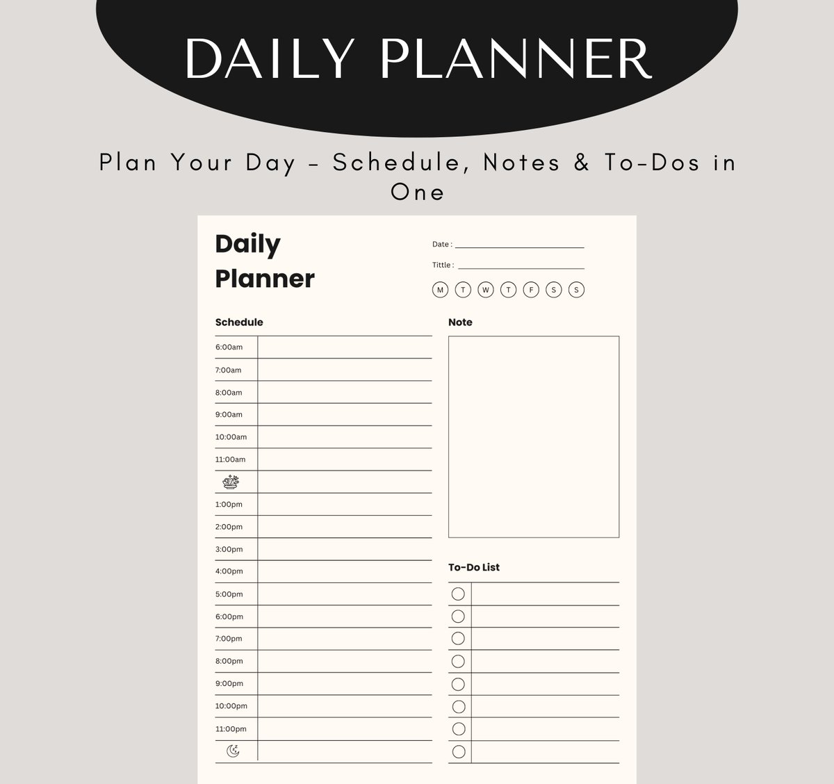 Stay on top of your goals with the Remarkable Daily Planner!
🎯 Printable &amp; digital PDF
📅 Schedule, organize &amp; journal all in one
🗂️ Ultimate planner bundle for daily success
Grab it now : etsy.com/listing/431395…
#PlannerAddict #DigitalDownload #goalsettingtips