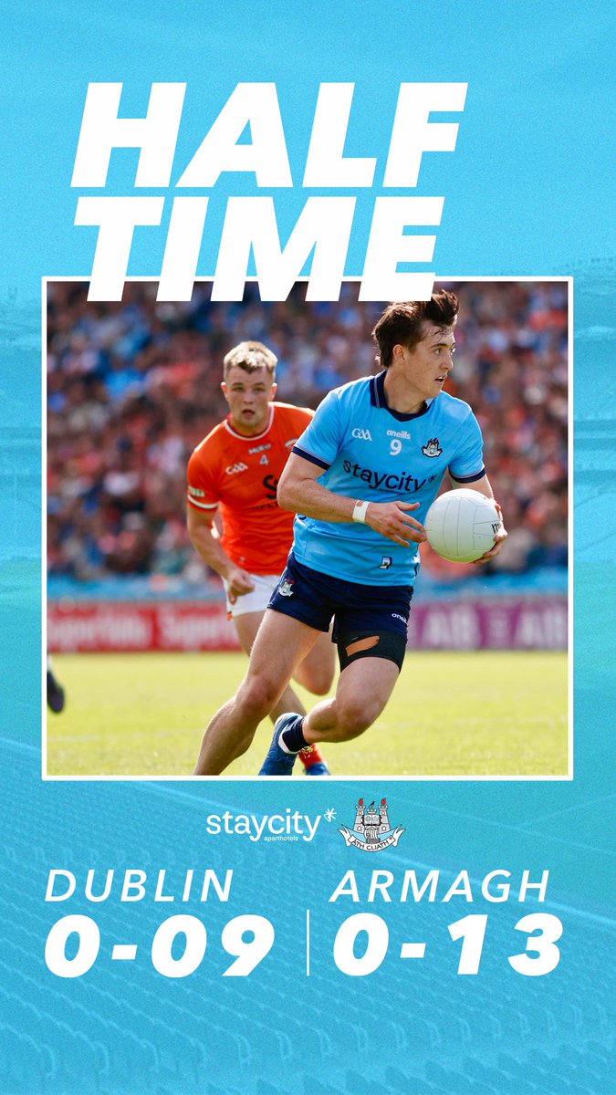 We trail heading into the break 

#UpTheDubs