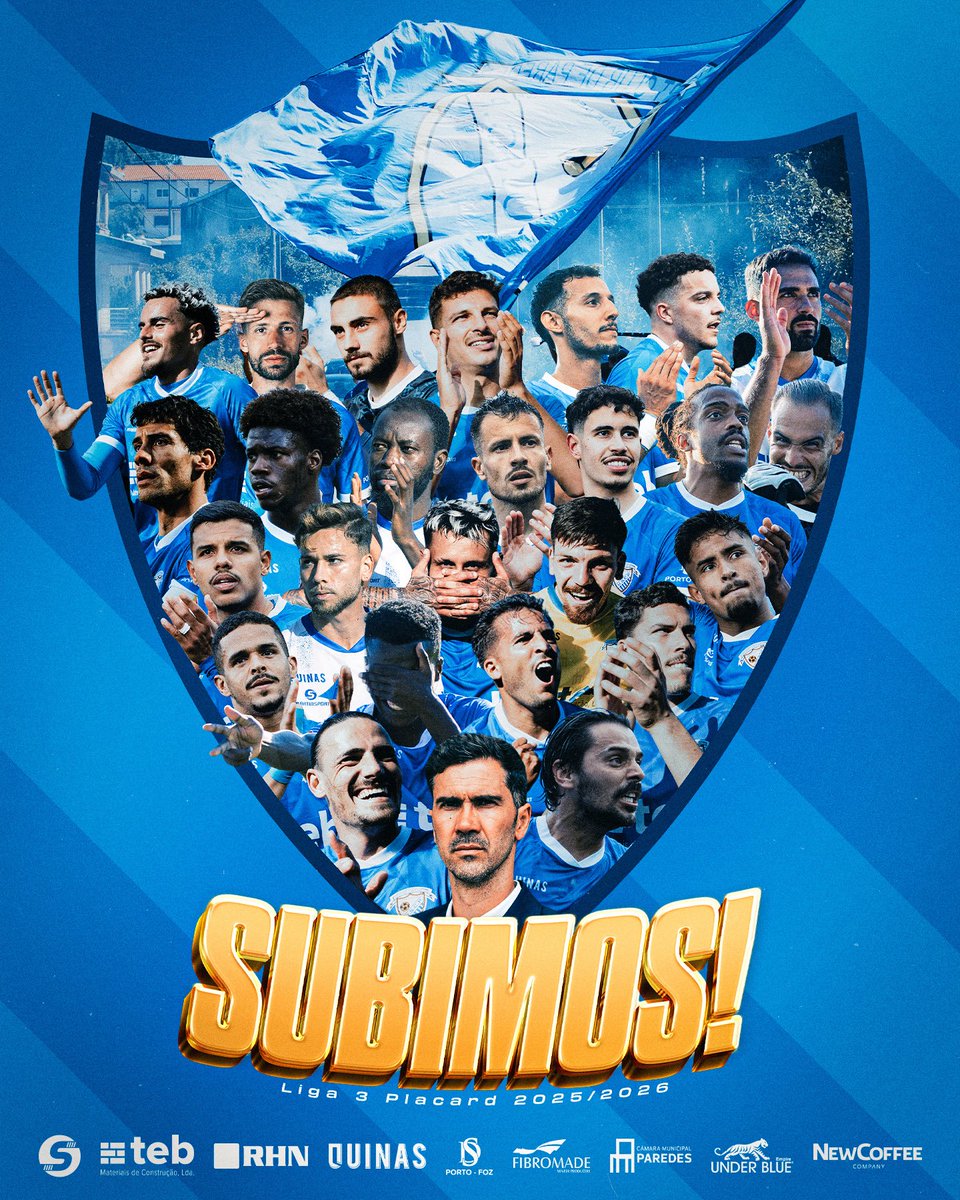 USCParedes1924's tweet photo. 𝗘𝘀𝘁𝗮𝗺𝗼𝘀 𝗻𝗮 𝗟𝗶𝗴𝗮 𝟯! 🔵⚪️ #ParedeséUnião https://t.co/TD2i9WZva6