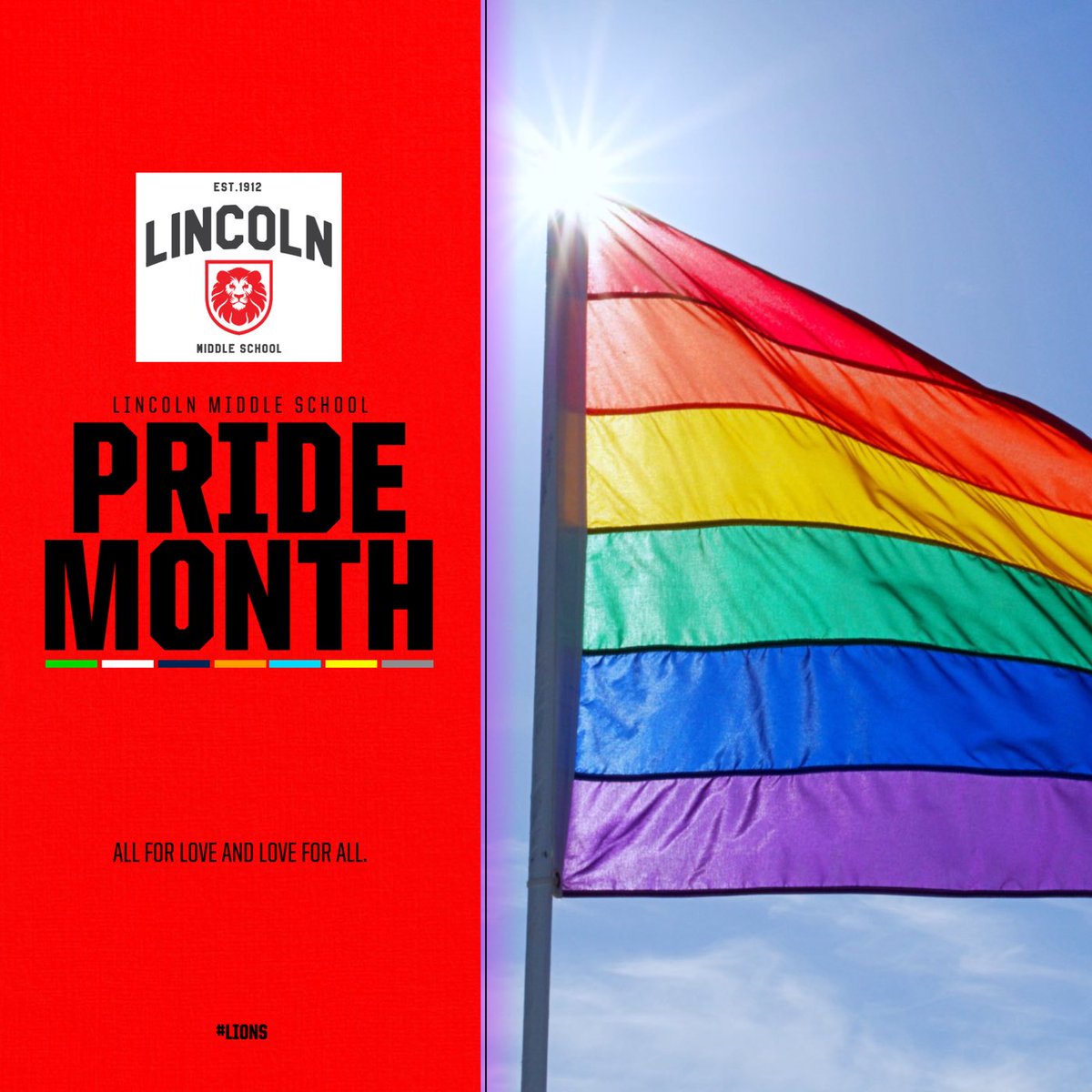 Mr. Jose Cuevas (@smlms_principal) on Twitter photo 🌈 Happy Pride Month, Lions! 🏳️🌈
Join us in celebrating love, identity, and inclusion for all. Let’s continue to uplift every voice in our community. 🦁❤️
📬 Don’t forget to check out this week’s Lincoln Lowdown for more updates and celebrations! <a href="/SMMUSD/">SMMUSD - OFFICIAL</a> <a href="/LincolnMiddleSM/">Lincoln Middle School</a> 🌈 Happy Pride Month, Lions! 🏳️🌈
Join us in celebrating love, identity, and inclusion for all. Let’s continue to uplift every voice in our community. 🦁❤️
📬 Don’t forget to check out this week’s Lincoln Lowdown for more updates and celebrations! <a href="/SMMUSD/">SMMUSD - OFFICIAL</a> <a href="/LincolnMiddleSM/">Lincoln Middle School</a>