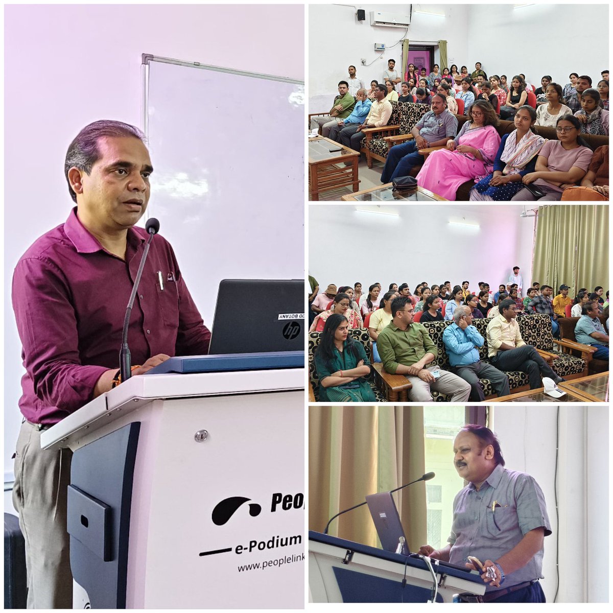 The Director of Central Placement Cell, University of Lucknow, Prof. Anoop Kumar Bhartiya addressed the students of MSc Environmental Science and Microbiology for their placement opportunities at Department of Botany on 31st May, 2025.