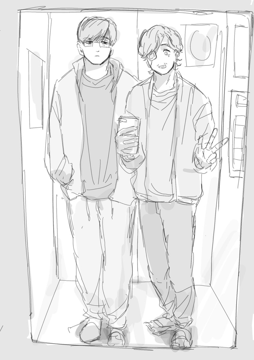 yukihichi's tweet photo. ラフ　これ30分でいけてるの自分を褒めたい https://t.co/sqJ1lTVEdn