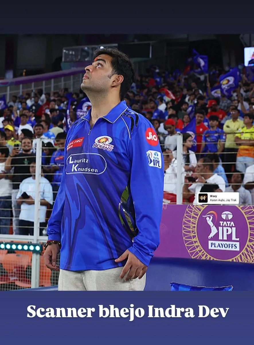 MI वालों धक धक हो रहा है क्या 🫣
मानो या ना मानो ये स्टेडियम ही पनौती हैं 😵‍💫
#MIvsPBKS