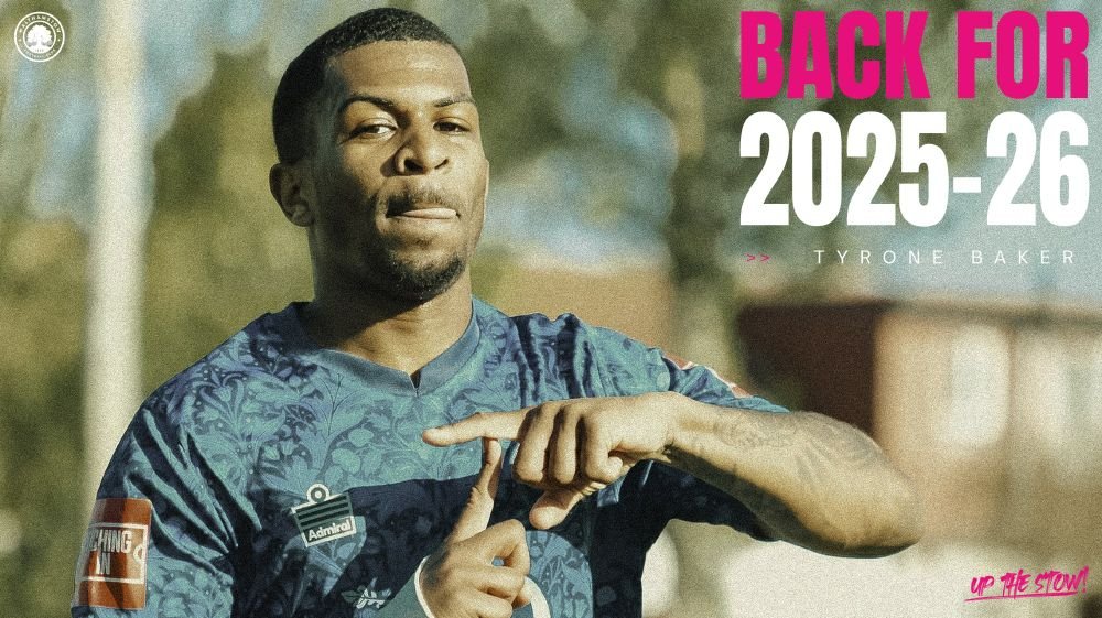 𝗕𝗮𝗰𝗸 𝗳𝗼𝗿 𝟮𝟬𝟮𝟱-𝟮𝟲: 𝗧𝘆𝗿𝗼𝗻𝗲 𝗕𝗮𝗸𝗲𝗿  

After joining late last season, Tyrone made a massive impact, and we're sure he'll play a huge part this season.