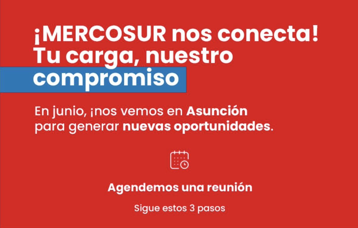 🚛 ¡𝐓𝐑𝐀𝐍𝐒𝐔𝐑 🇵🇾
Este junio, nos vemos en Asunción para generar nuevas conexiones, impulsar negocios y seguir fortaleciendo la cadena logística del Mercosur 🌎📦

🔗 Reservá tu espacio aquí: lnkd.in/d_UqTsjW

Contacte al +595 992 440232