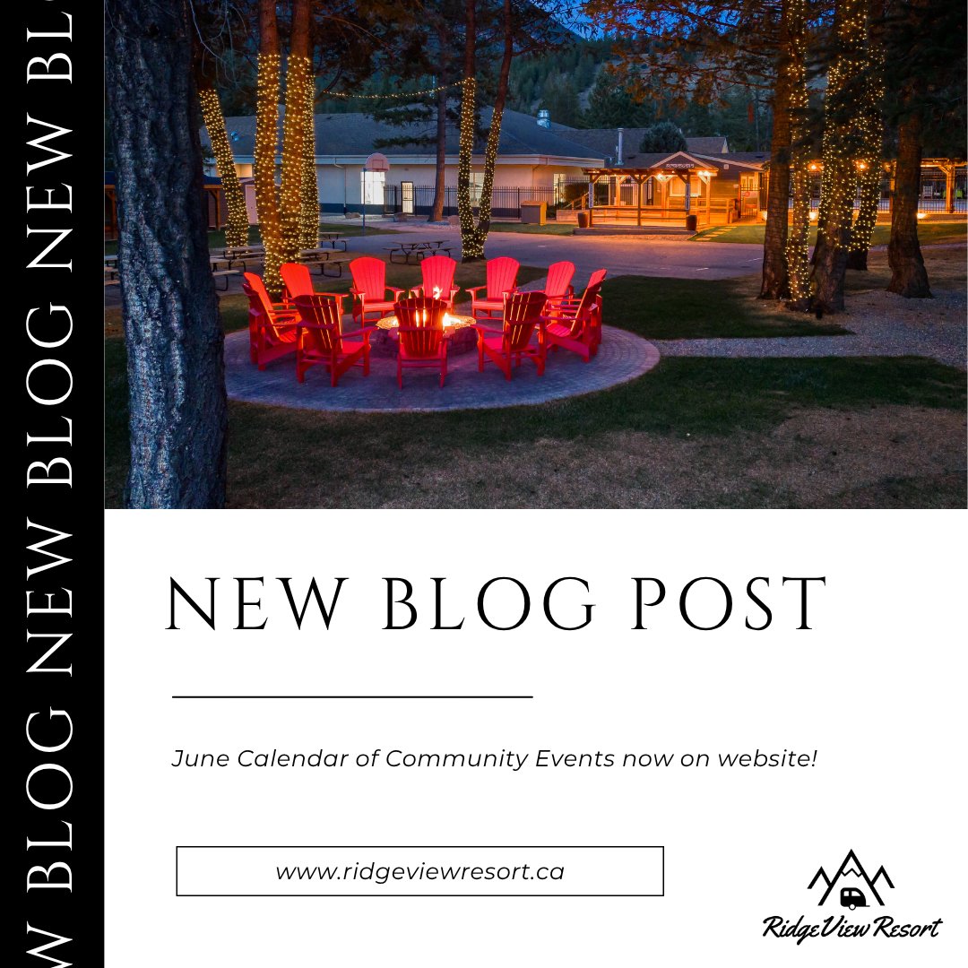 Get ready for a month full of sunshine, connection, and celebration! Our June Calendar of Events is packed with something for everyone—whether you're into live music, family fun, outdoor adventures, or simply soaking up the good vibes with friends. #ridgeviewresort #hellobc