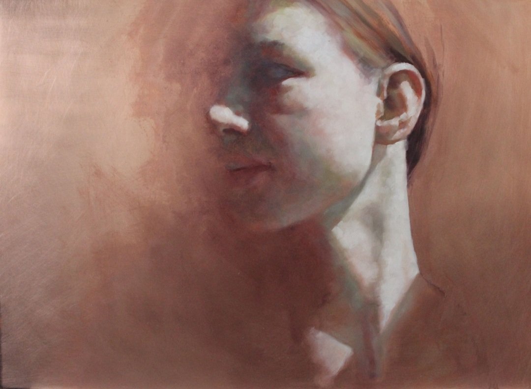 "The Waiting" oil on copper 30x40cm
#oldfavorite #copper #art
