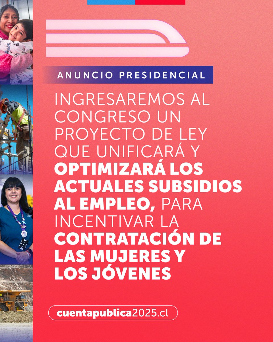 El Presidente Gabriel Boric da a conocer un nuevo compromiso de Gobierno en la #CuentaPública2025.

📲 cuentapublica2025.cl