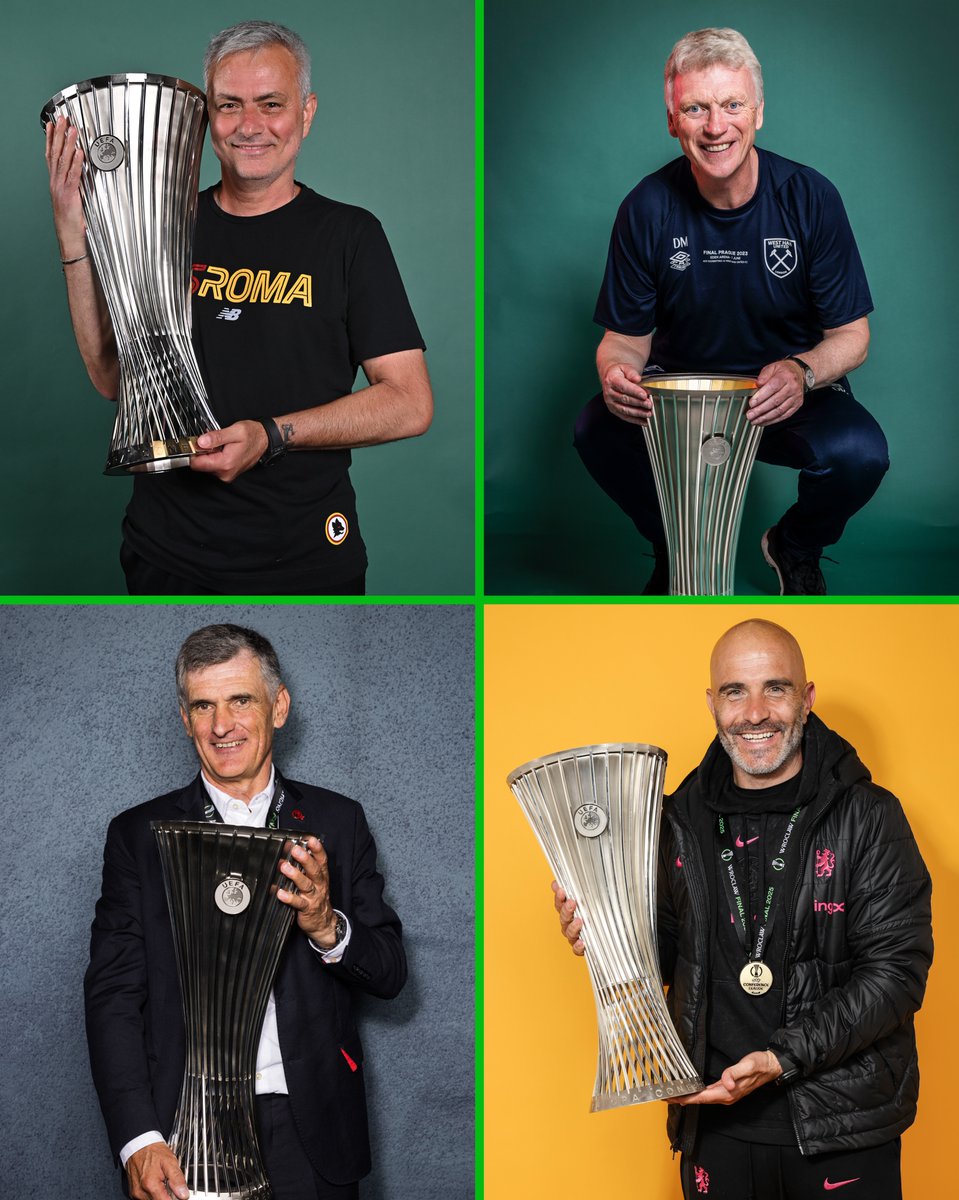 Conf_League's tweet image. 🏆 José Mourinho
🏆 David Moyes
🏆 José Luis Mendilibar
🏆 Enzo Maresca 🆕

#UECLfinal