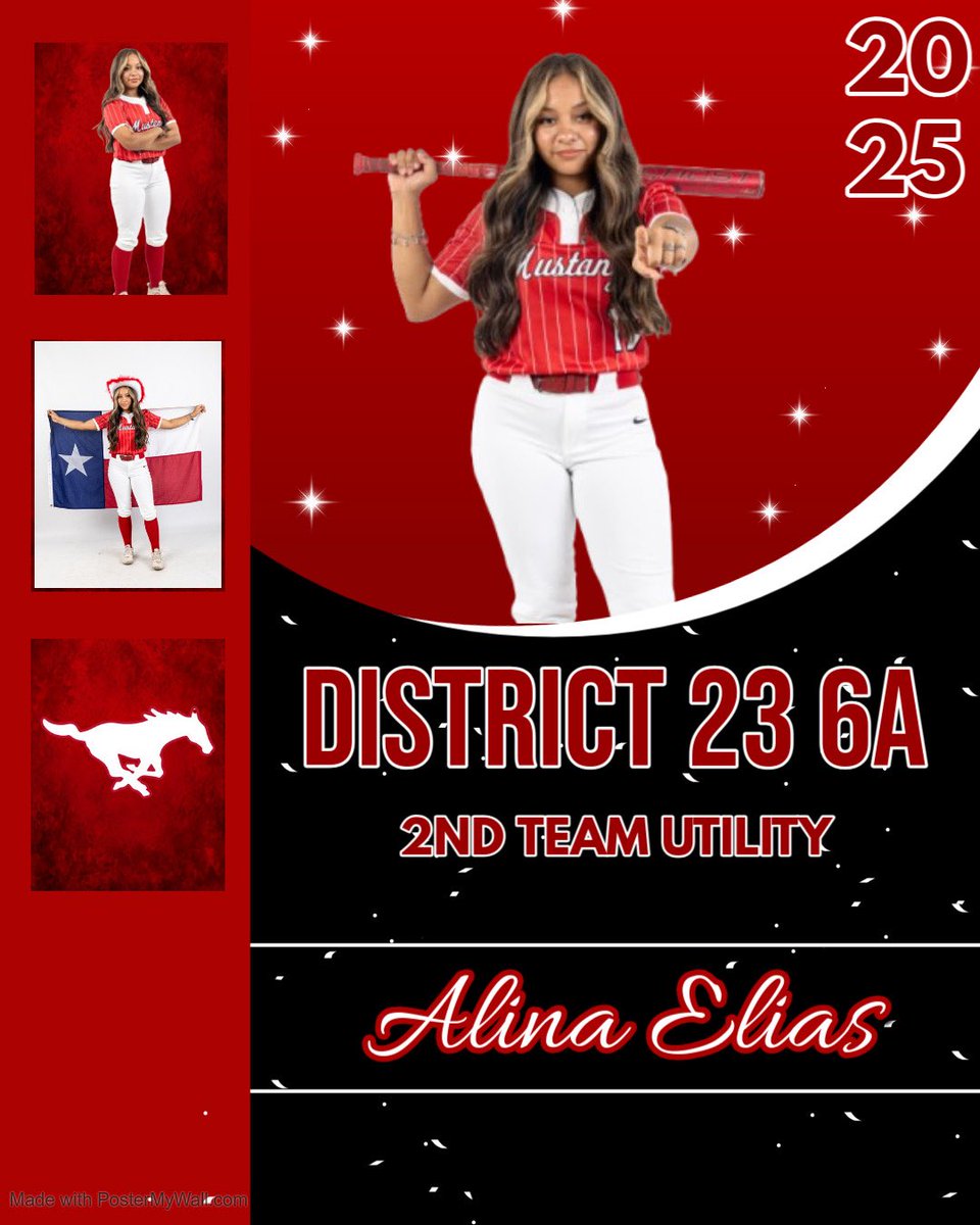 🎉 Congrats to Nadia Benavides &amp; Janelle Amador for earning 2nd Team Outfield All-District and to Alina Elias for earning 2nd Team Utility! 🥎👏 Your hard work and talent have paid off! 
#AllDistrict 
#SoftballStars
<a href="/NSSH_Mustangs/">North Shore Sr. High</a> 
<a href="/NorthShoreSB/">North Shore Softball</a> 
<a href="/GalenaParkISD/">Galena Park ISD</a>