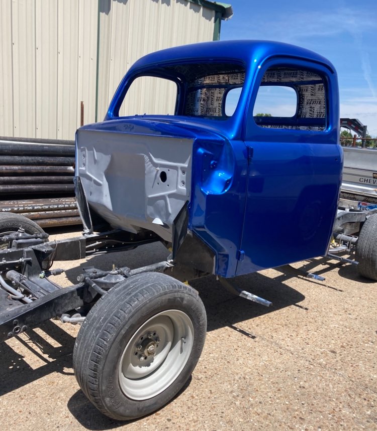 JohnnyM11194138's tweet photo. Working on a 1949 Ford truck for a customer, lots of rust repair, body work, extra HP and more modern interior. https://t.co/UIDBggkC3o