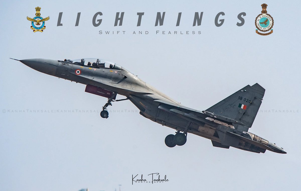 Kilotangophotos's tweet photo. Hearty congratulations to the No.20 squadron 'LIGHTNINGS' of IAF on the occasion of their raising day!
#IAF
#20sqn
#lightnings
#su30 https://t.co/7mSrrveSK1